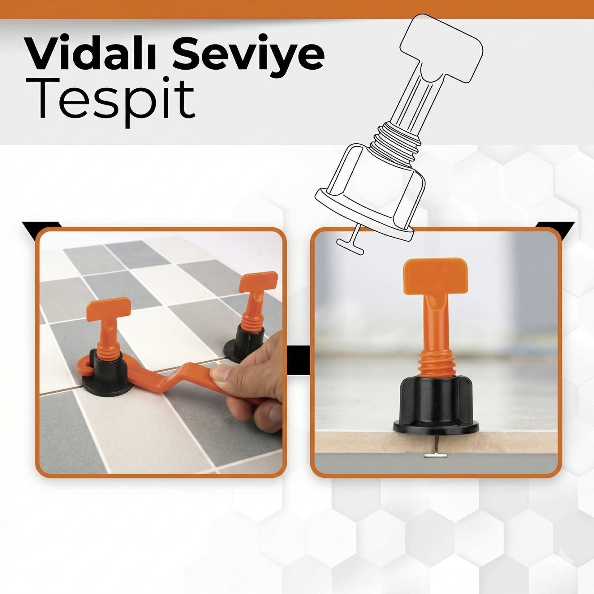 Made Vst1 Vidalı Seviye Tespit Klipsi (25'li paket)