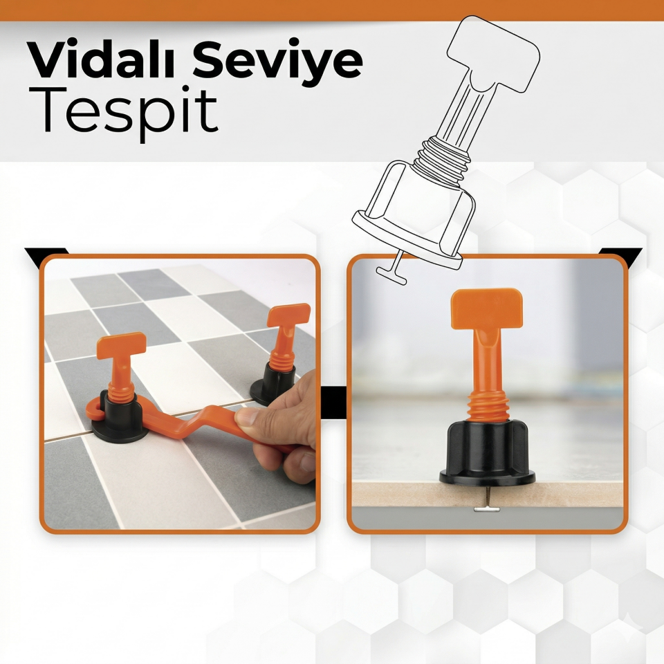 Made Vst1 Vidalı Seviye Tespit Klipsi (25'li paket)