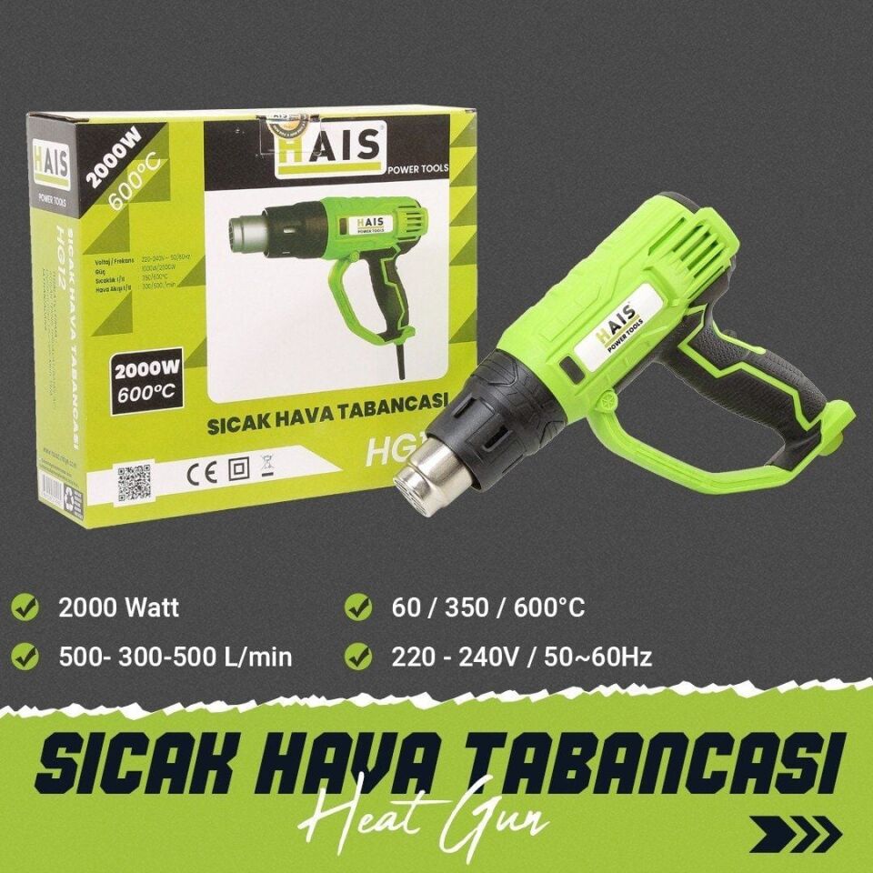 Hais Elektrikli Sıcak Hava Tabancası