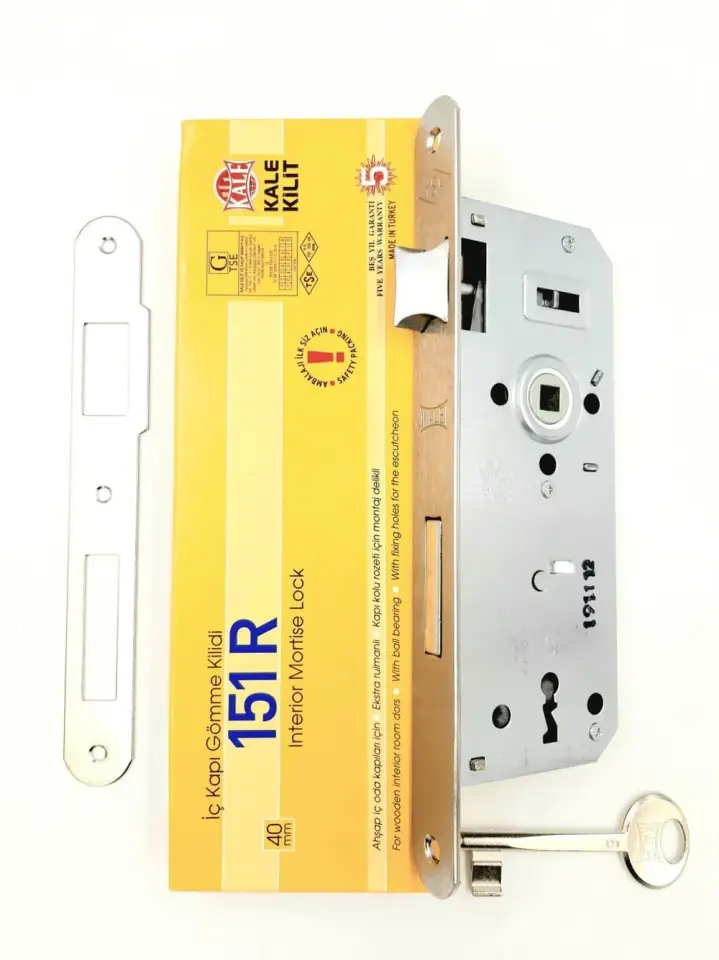 Kale 151R İç Kapı Oda Kilidi Oval Model Kilit 40mm (Standart Model)