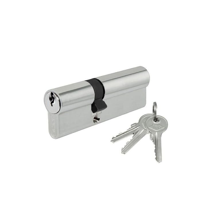 İto Kilit (Standart Model) 254k/68mm Nikel Kaplamalı Barel 3Adet Anahtarlı 26/10/32 mm