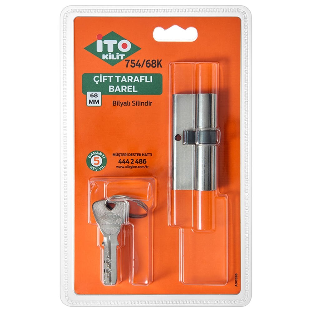 İTO 754/68K Blisterli Çift Taraflı Barel  Bilyalı Silindir