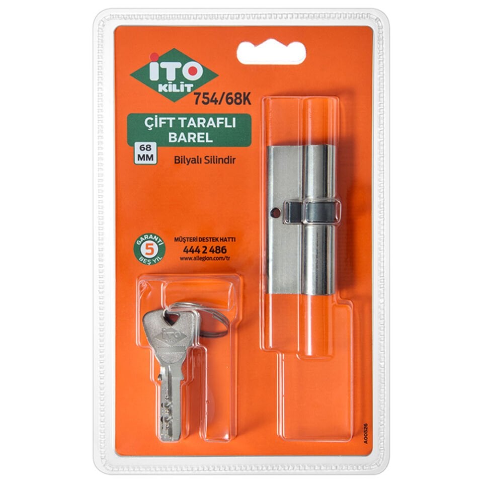 İTO 754/68K Blisterli Çift Taraflı Barel  Bilyalı Silindir