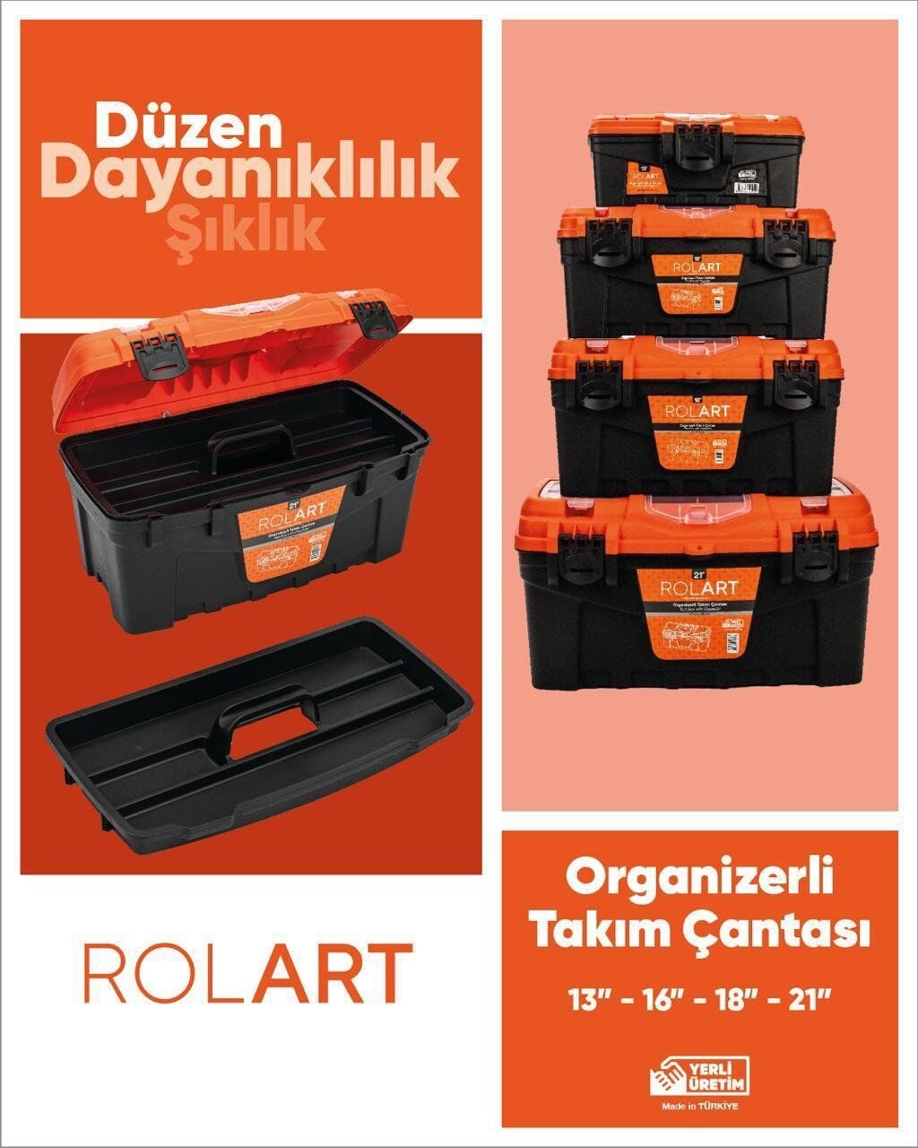 Rolart Pk-13 Takım Çantası Plasti̇k Ki̇li̇tli̇