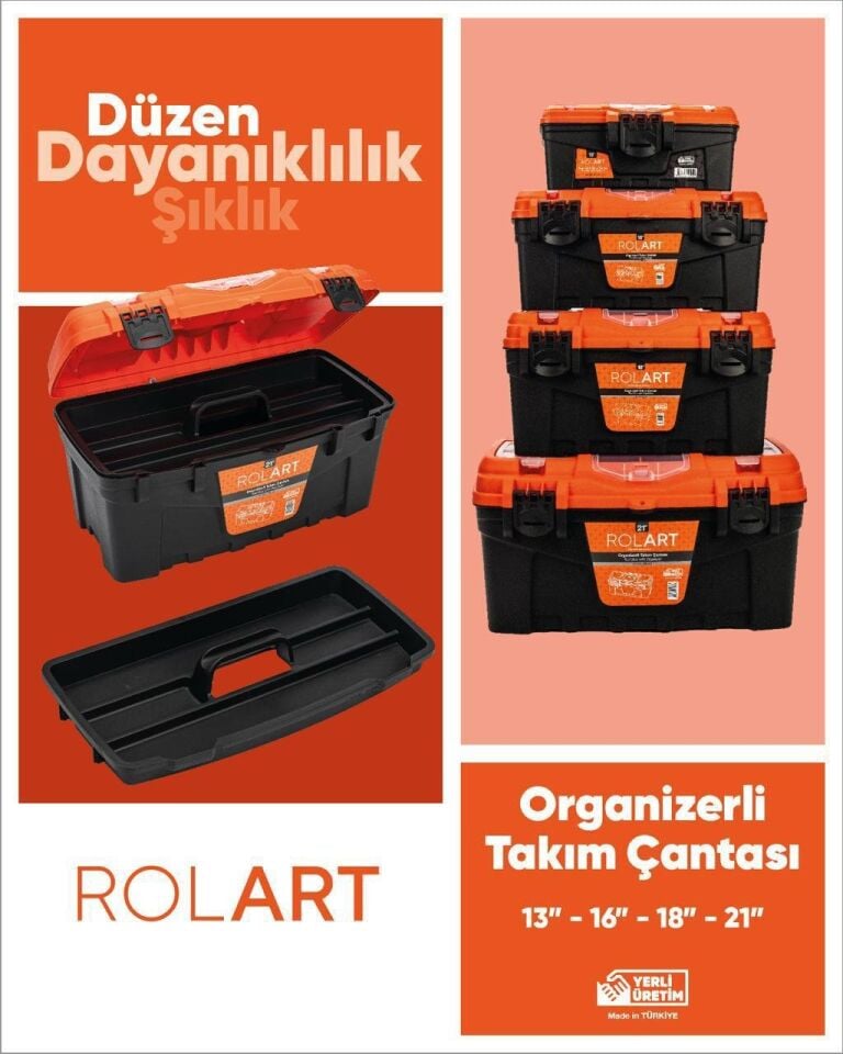 Rolart Pk-13 Takım Çantası Plasti̇k Ki̇li̇tli̇