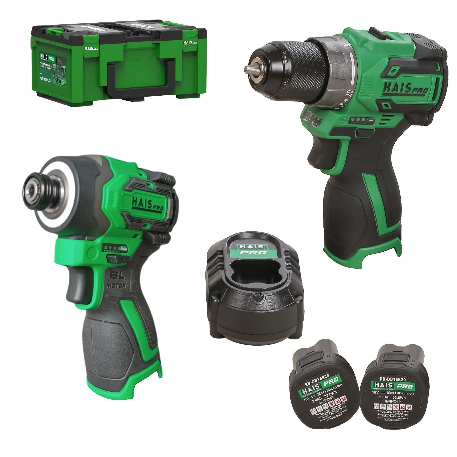 HAISPRO Profesyonel El Aletleri Seti 2'Lİ SET RB-03