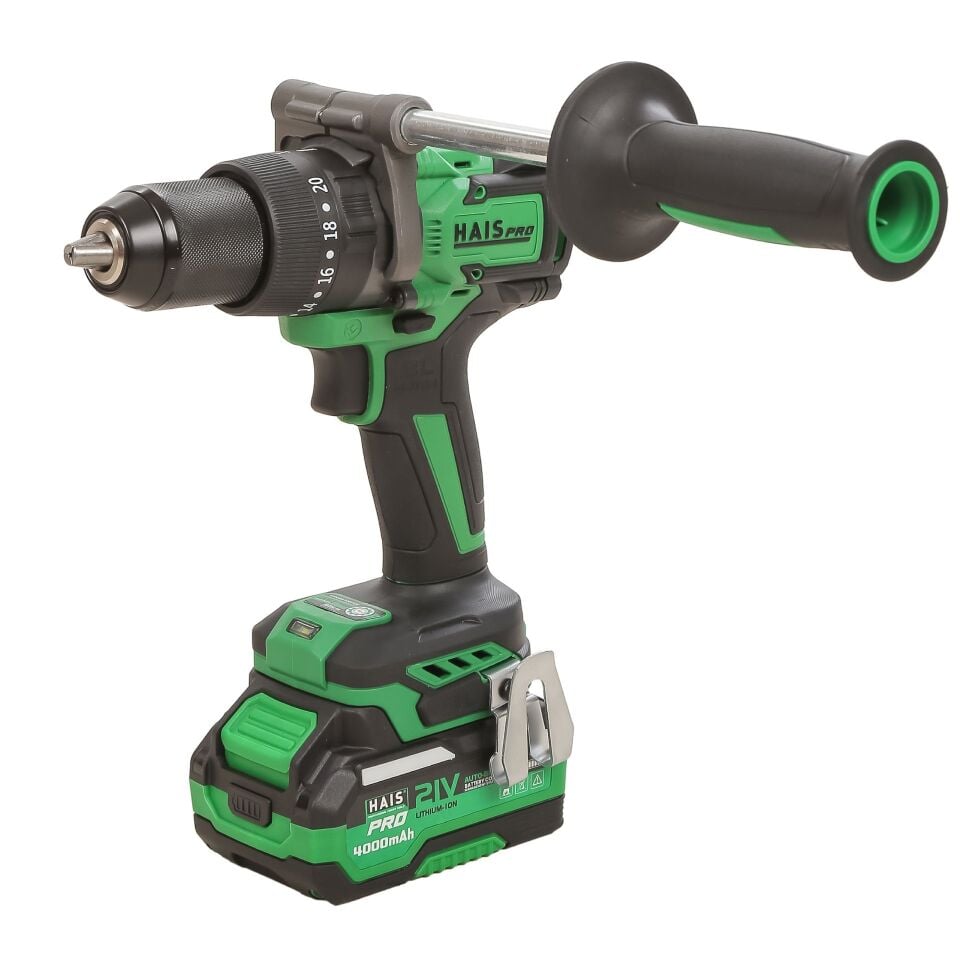 HAISPRO Profesyonel Darbeli Matkap 21 V 4.0 Ah Çift Akülü RB-DB2109