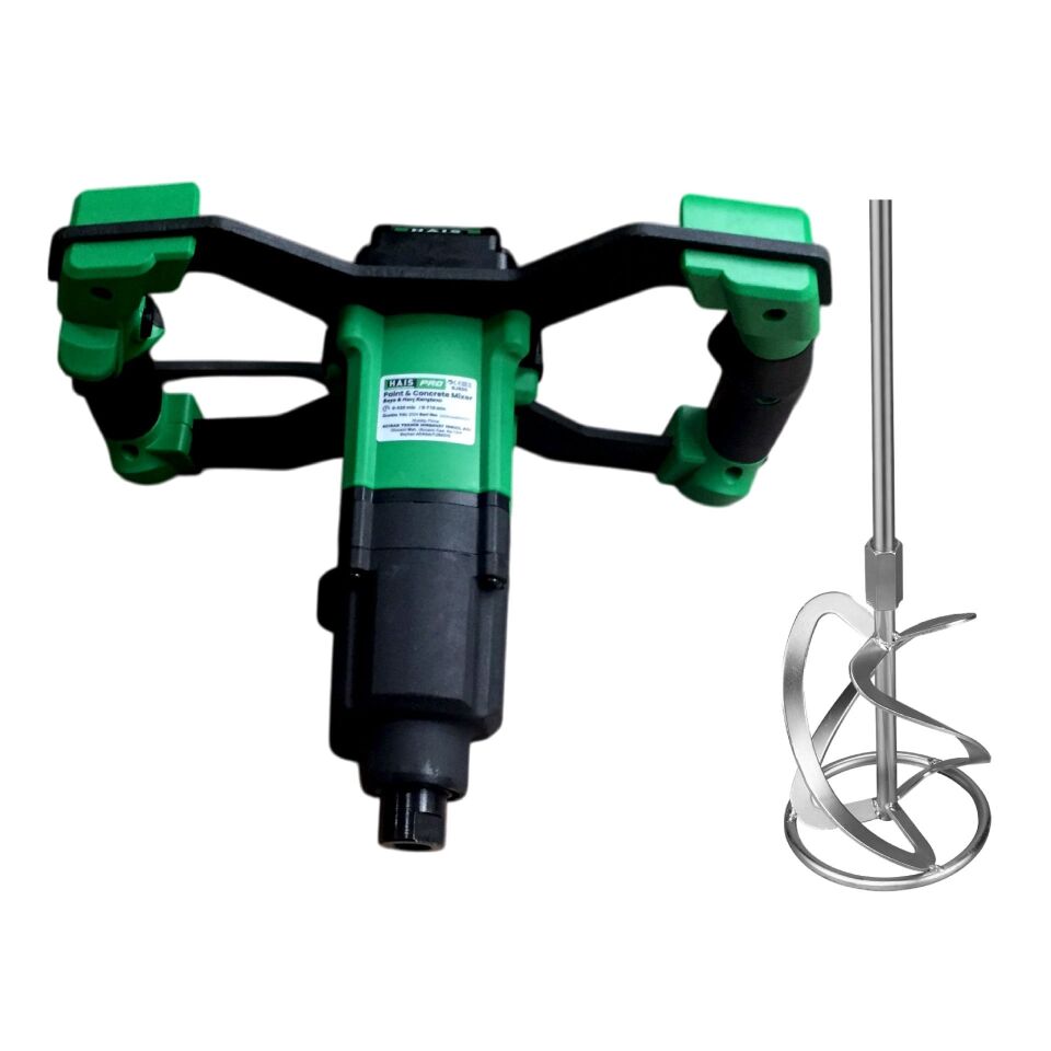 HAISPRO Profesyonel Akülü Boya & Harç Karıştırıcı 120 mm GJ800 21V 4.0 Ah*2