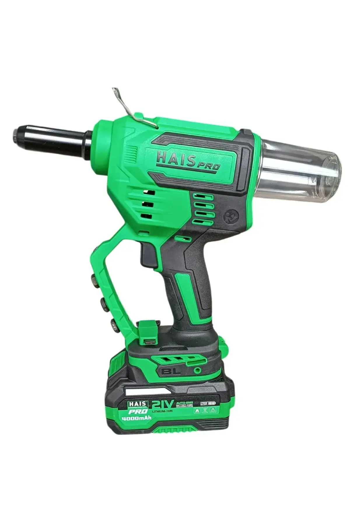 HaisPro RB-LM64 Perçin Makinesi 21V 4.0Ah x 2Akü