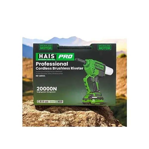 HaisPro RB-LM64 Perçin Makinesi 21V 4.0Ah x 2Akü
