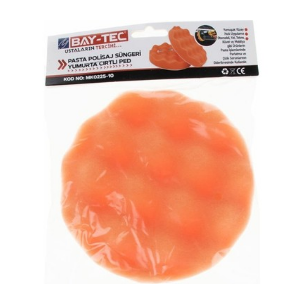 BAY-TEC MK0225-10 Poli̇saj Süngeri̇ Yumurta Cırtlı