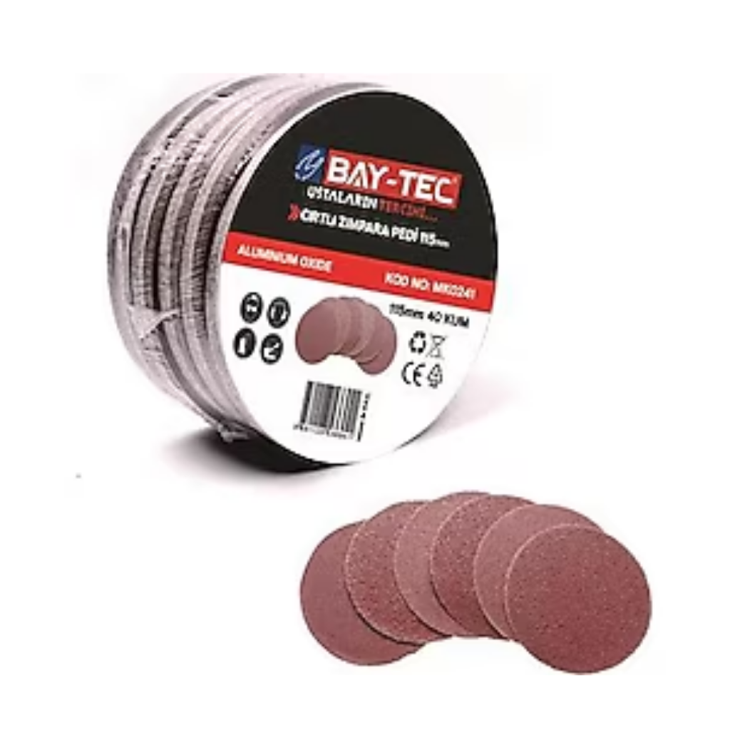 BAY-TEC MK0240 Cırtlı Zımpara 6 Yedekli̇ 180mm