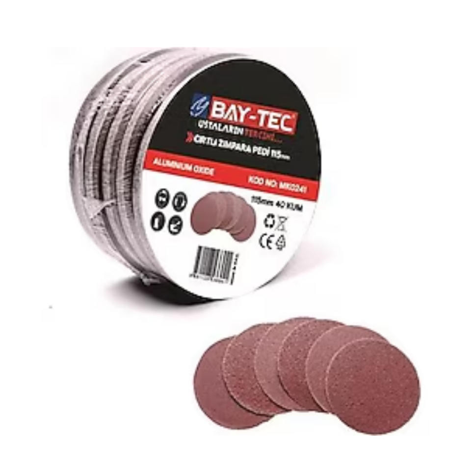 BAY-TEC MK0240 Cırtlı Zımpara 6 Yedekli̇ 180mm