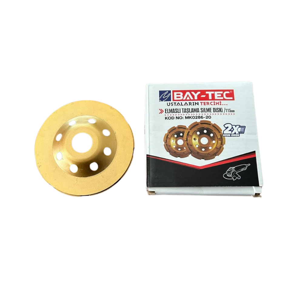 BAY-TEC MK0286-20 Elmas Taşlama Si̇lme Di̇ski̇ 115 mm