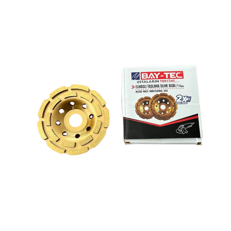 BAY-TEC MK0286-20 Elmas Taşlama Si̇lme Di̇ski̇ 115 mm