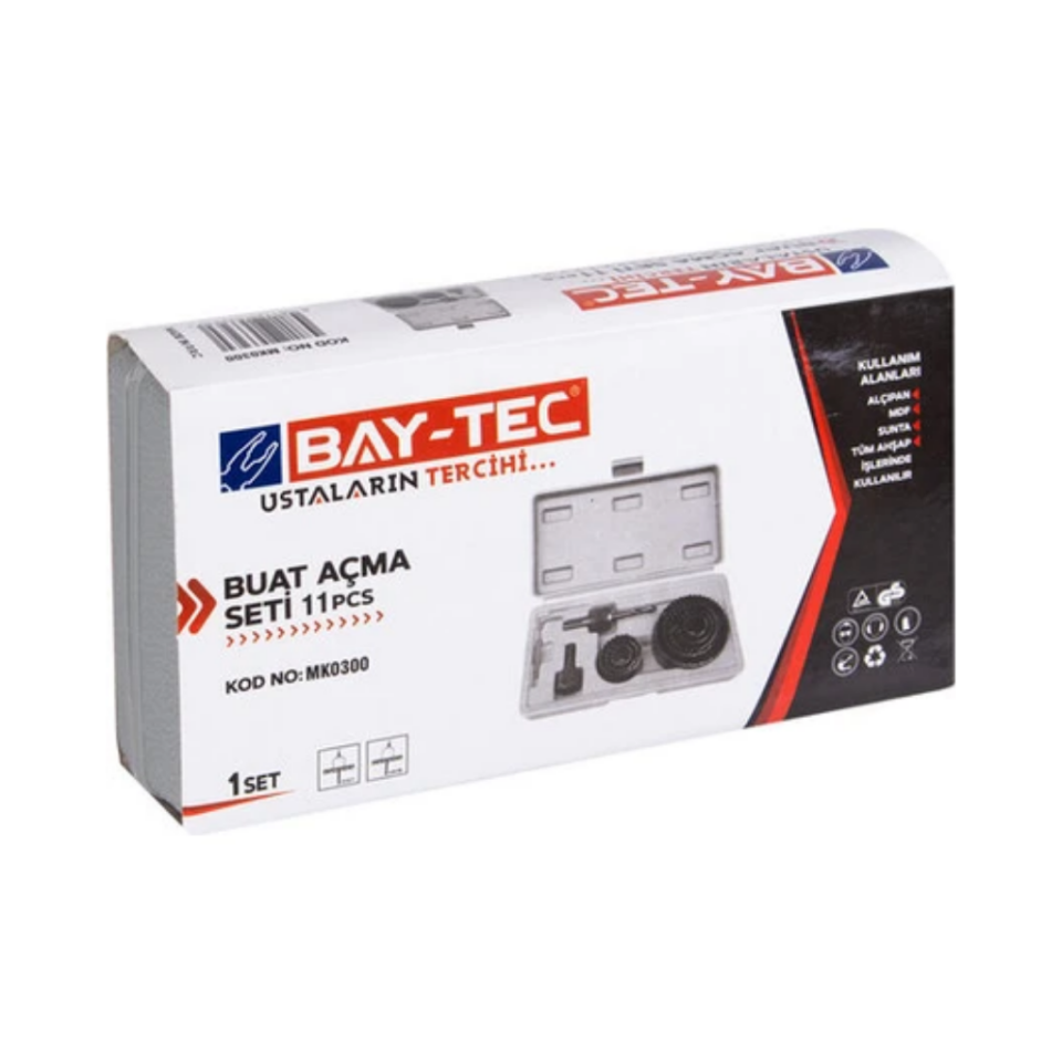 BAY-TEC MK0300 Buat Açma Seti̇ 11 Parça